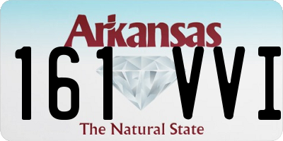 AR license plate 161VVI