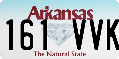 AR license plate 161VVK