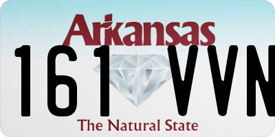 AR license plate 161VVN