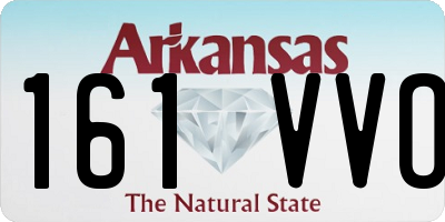 AR license plate 161VVO