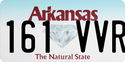 AR license plate 161VVR