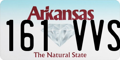 AR license plate 161VVS