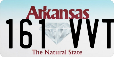 AR license plate 161VVT