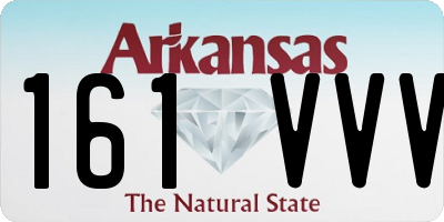 AR license plate 161VVV