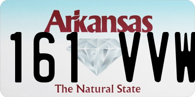 AR license plate 161VVW