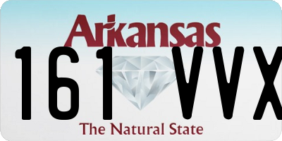 AR license plate 161VVX
