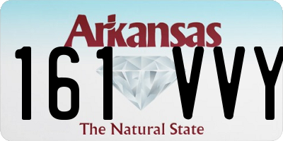 AR license plate 161VVY