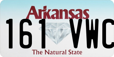 AR license plate 161VWC