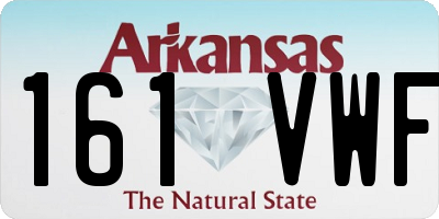 AR license plate 161VWF