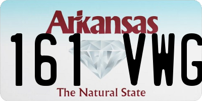 AR license plate 161VWG