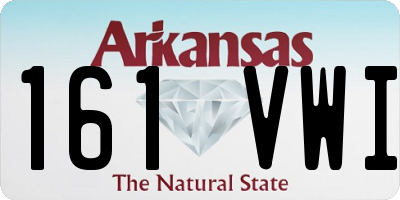 AR license plate 161VWI