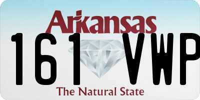 AR license plate 161VWP