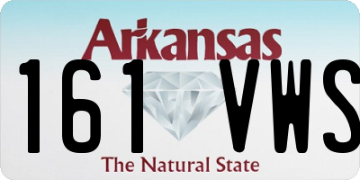 AR license plate 161VWS