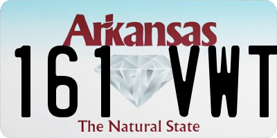 AR license plate 161VWT