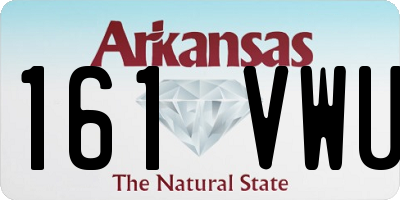 AR license plate 161VWU