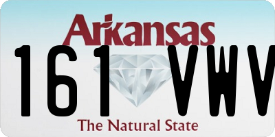 AR license plate 161VWV
