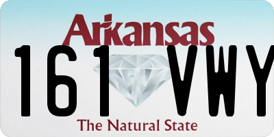 AR license plate 161VWY