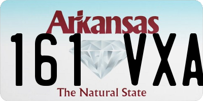 AR license plate 161VXA