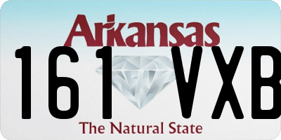 AR license plate 161VXB