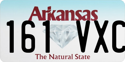 AR license plate 161VXC