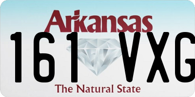 AR license plate 161VXG