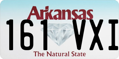 AR license plate 161VXI