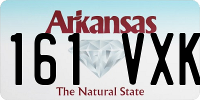 AR license plate 161VXK