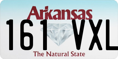 AR license plate 161VXL
