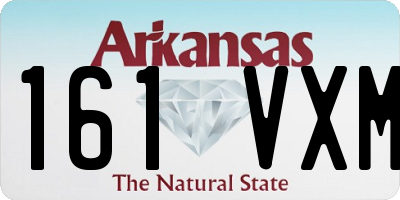 AR license plate 161VXM