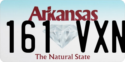 AR license plate 161VXN