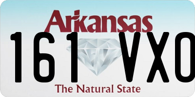 AR license plate 161VXO