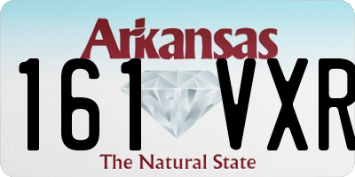 AR license plate 161VXR