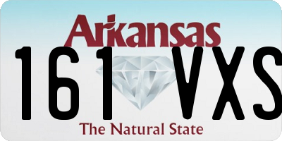 AR license plate 161VXS
