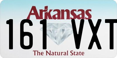 AR license plate 161VXT