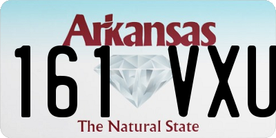 AR license plate 161VXU
