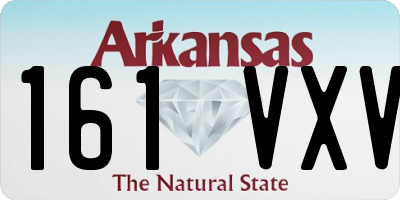 AR license plate 161VXV