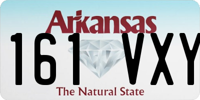 AR license plate 161VXY