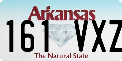 AR license plate 161VXZ