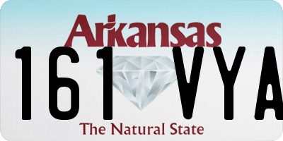 AR license plate 161VYA