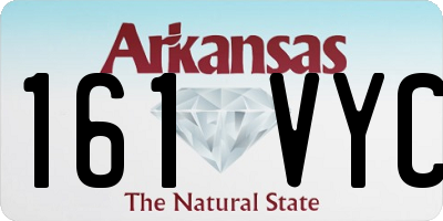 AR license plate 161VYC