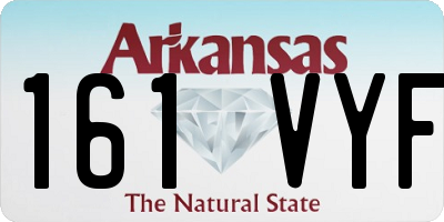AR license plate 161VYF