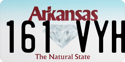 AR license plate 161VYH