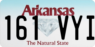 AR license plate 161VYI