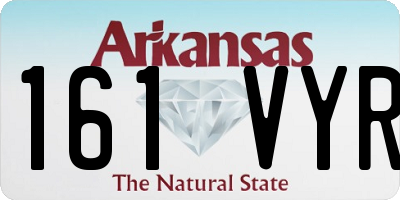AR license plate 161VYR