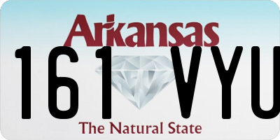 AR license plate 161VYU