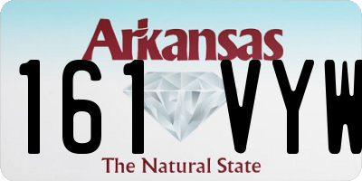 AR license plate 161VYW