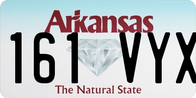 AR license plate 161VYX