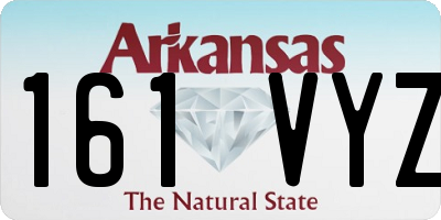 AR license plate 161VYZ