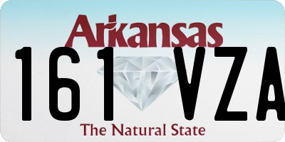 AR license plate 161VZA