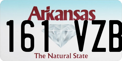 AR license plate 161VZB